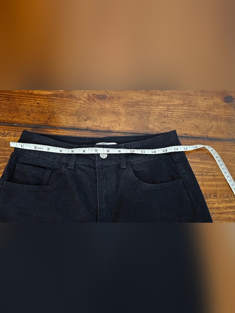 Gianni Bini Black Straight Leg Jeans w/Cut Out Rhinestone Bands Women's SZ 5 & 7 - Picture 8 of 12
